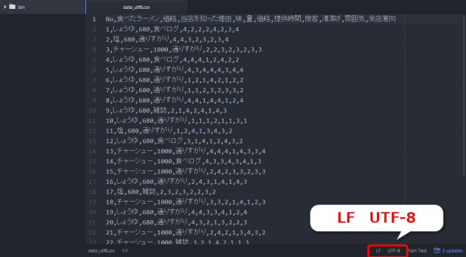 エクセルVBAで出力したUTF-8のCSVファイル