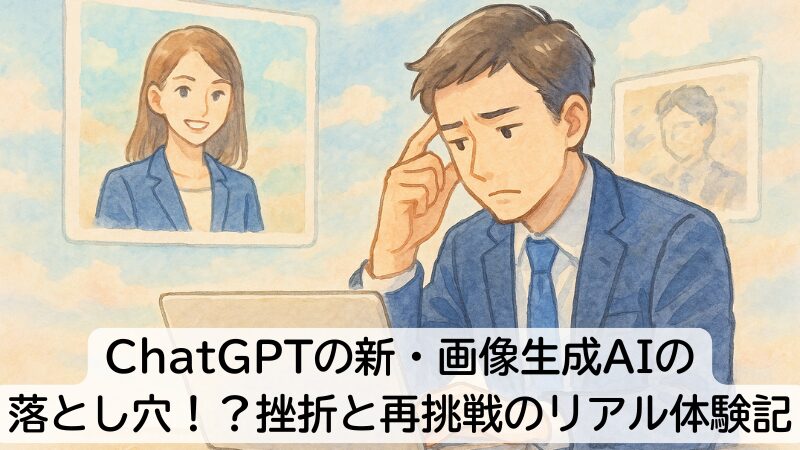 ChatGPTの新・画像生成AIの落とし穴!?挫折と再挑戦のリアル体験記