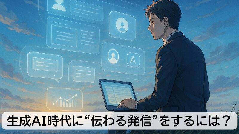 生成AI時代に“伝わる発信”をするには?|Voicyコメント返し