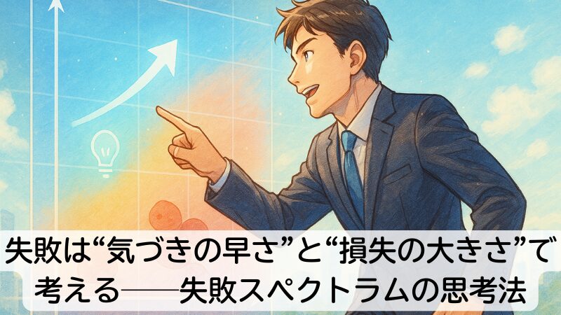失敗は“気づきの早さ”と“損失の大きさ”で考える──失敗スペクトラムの思考法