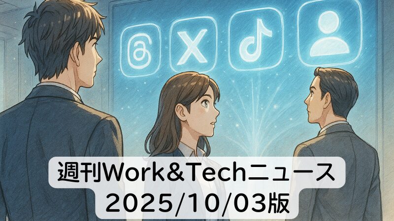 週刊Work&Techニュース 2025/10/03版: AIバブルの次は「原子力」かOklo熱狂の行方／生成AI動画だけのSNS「Sora」発表ほか