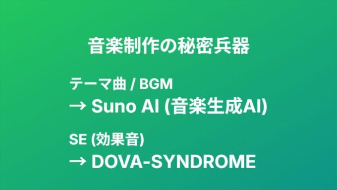 音楽制作の秘密兵器