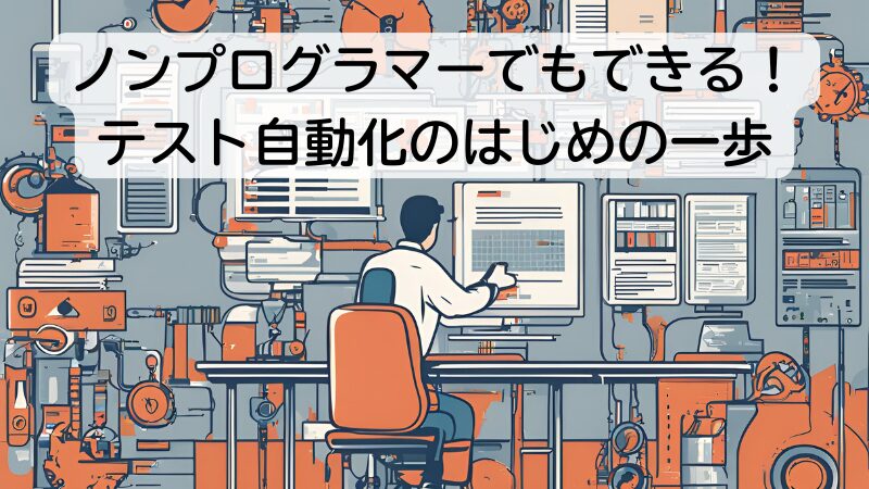 ノンプログラマーでもできる！ テスト自動化のはじめの一歩