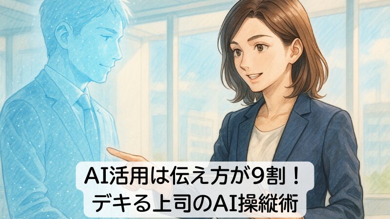 AI活用は伝え方が9割！デキる上司のAI操縦術