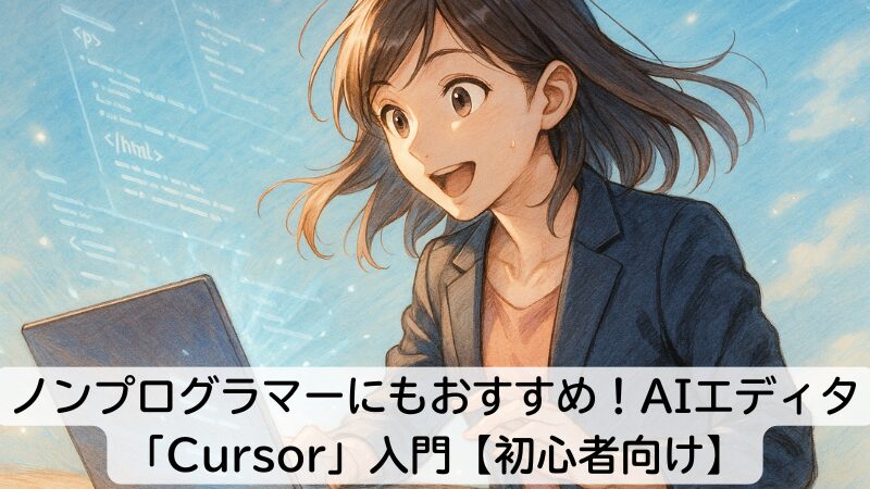 ノンプログラマーにもおすすめ！AIエディタ「Cursor」入門【初心者向け】