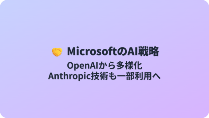 MicrosoftとAnthropicの連携