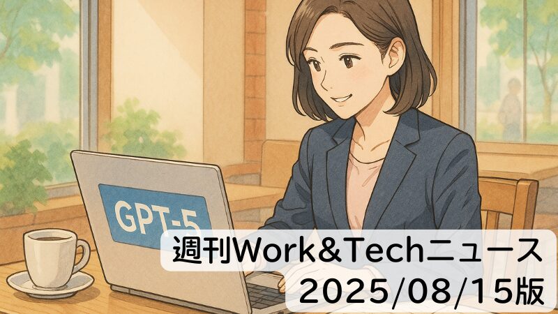 週刊Work&Techニュース 2025/08/15版: PerplexityがChrome買収提案／次世代モデルGPT-5の“性格”変更へほか