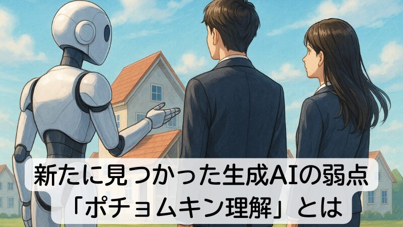 新たに見つかった生成AIの弱点「ポチョムキン理解」とは