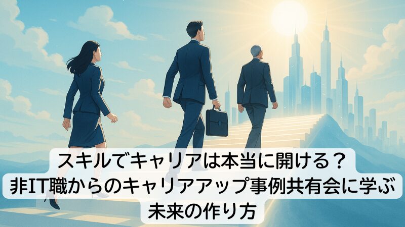 スキルでキャリアは本当に開ける？非IT職からのキャリアアップ事例共有会に学ぶ未来の作り方