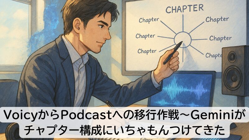 VoicyからPodcastへの移行作戦~Geminiがチャプター構成にいちゃもんつけてきた
