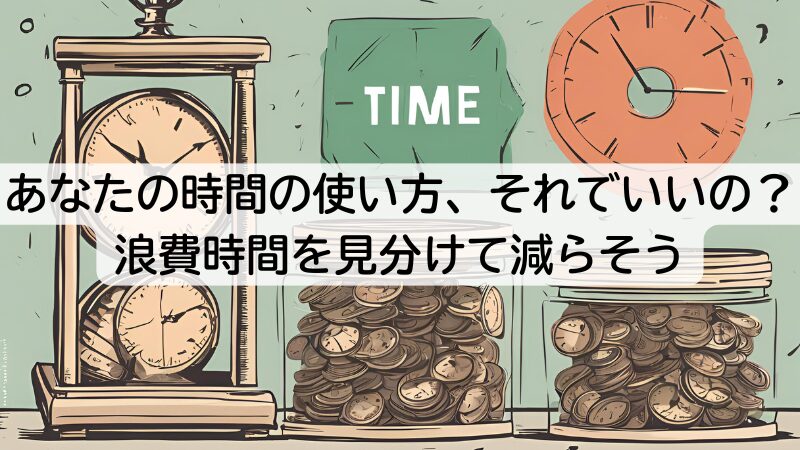 あなたの時間の使い方、それでいいの？浪費時間を見分けて減らそう