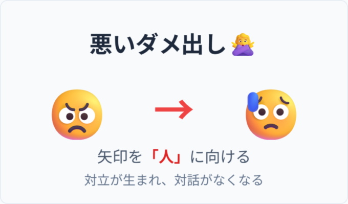 悪いダメ出し