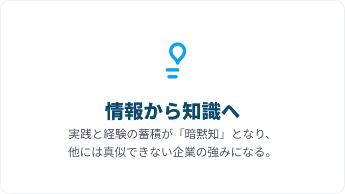 情報vs知識