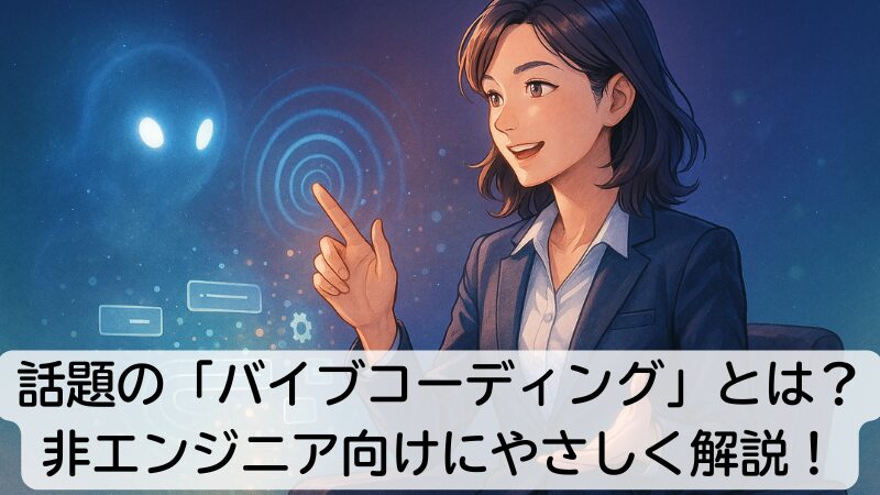 話題の「バイブコーディング」とは?非エンジニア向けにやさしく解説!