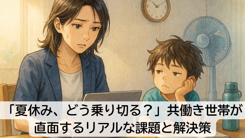 「夏休み、どう乗り切る？」共働き世帯が直面するリアルな課題と解決策