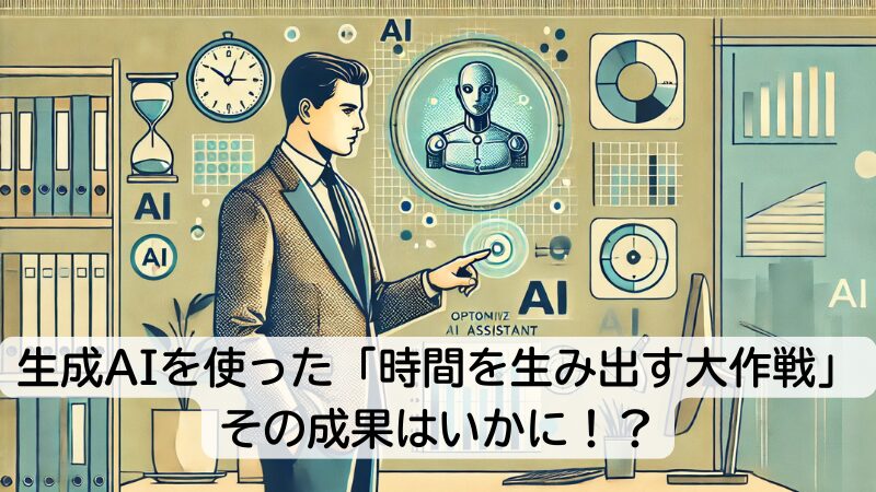 生成AIを使った「時間を生み出す大作戦」その成果はいかに！？