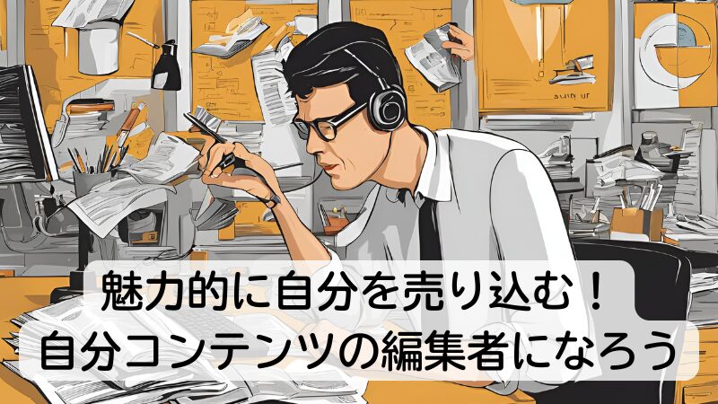 魅力的に自分を売り込む！自分コンテンツの編集者になろう