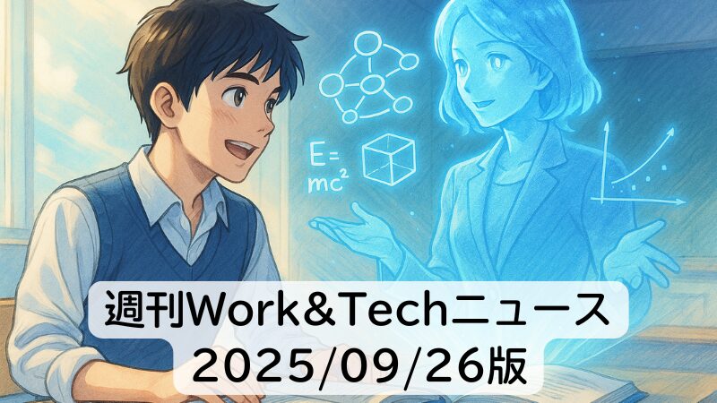 週刊Work&Techニュース 2025/09/26版